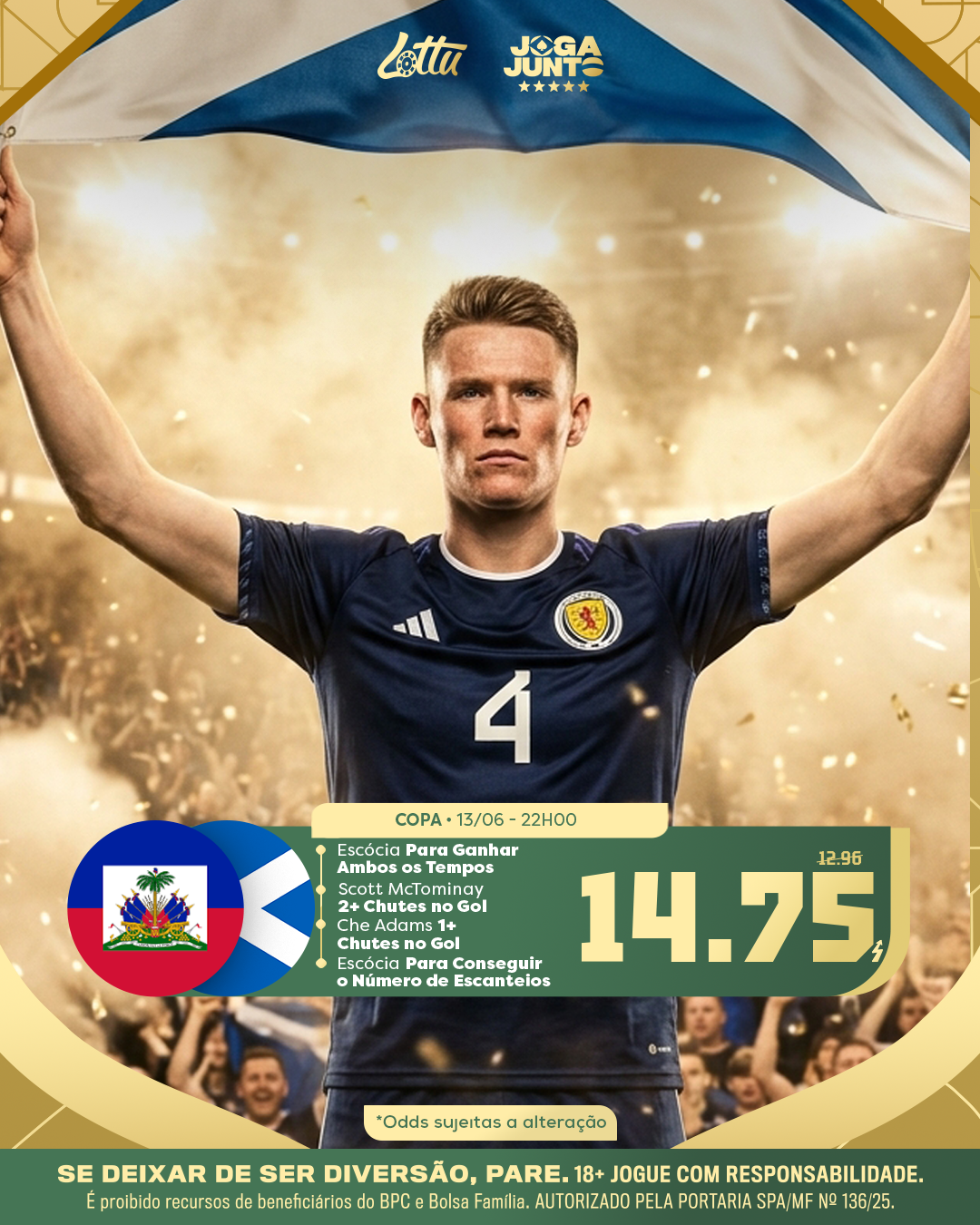 Sportbook - Haiti x Escócia Feed