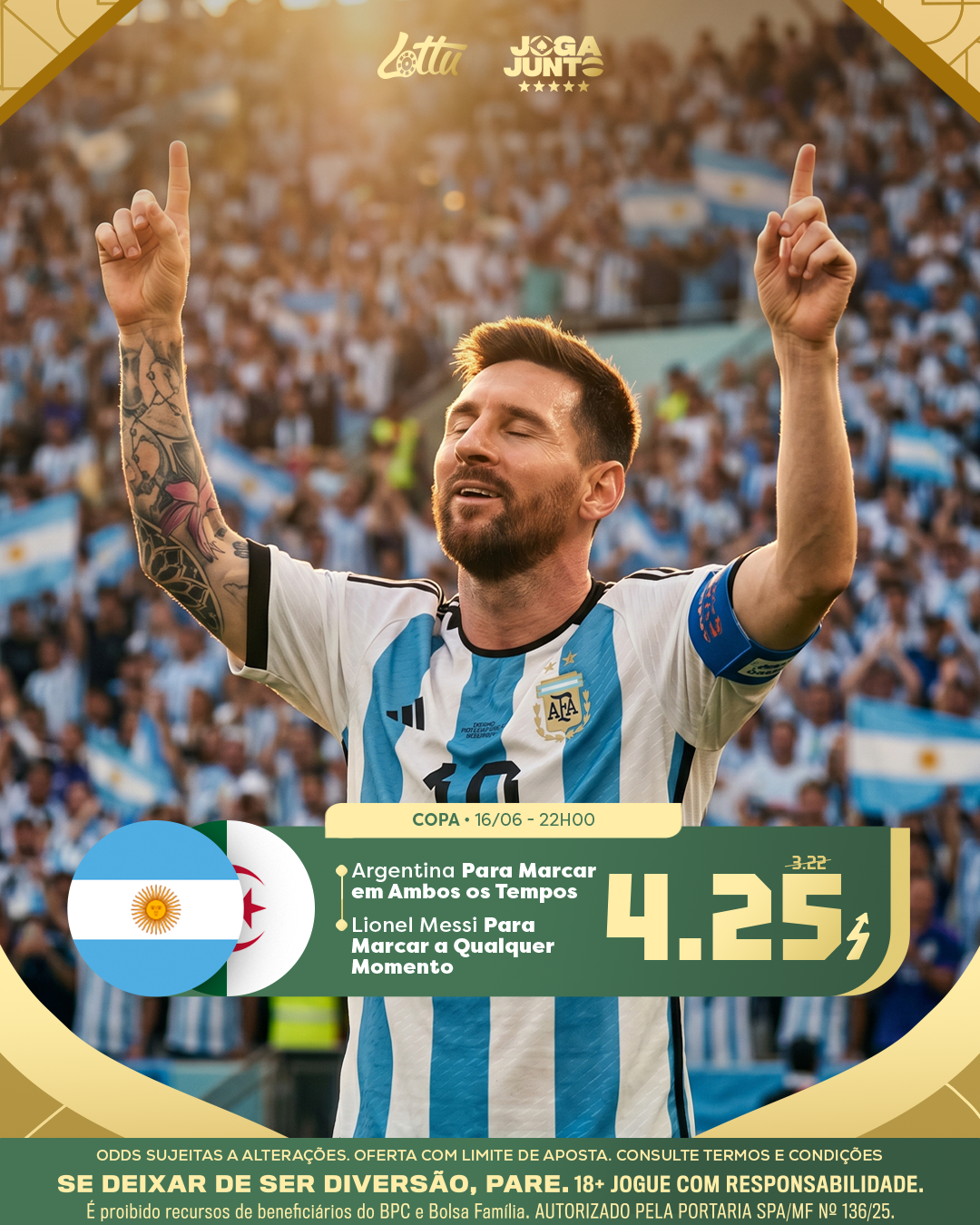 Sportbook - Argentina x Argélia
